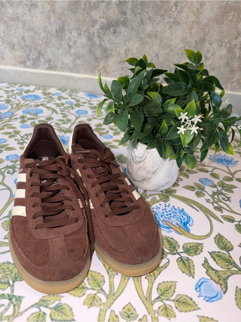 adidas Spezial Brown and White Suede Sneakers - Picture 3 of 3